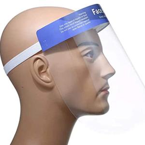 Quality Wrap Around Dental / Chemical Face Shield , PET Clear Plastic Face Shield wholesale