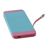 5000mAh Capacity power banks, Plastic, fixed micro usb cable, Charger for iPhone