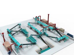 Water Soluble Slow Release NPK Fertilizer Production Line With Water Steam Drum Granulating Technology