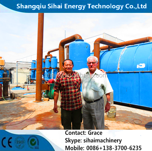 Energy Mining 12 Tons Scrap Tire Pyrolysis Plant Q245R Boiler Steel Reactor Material