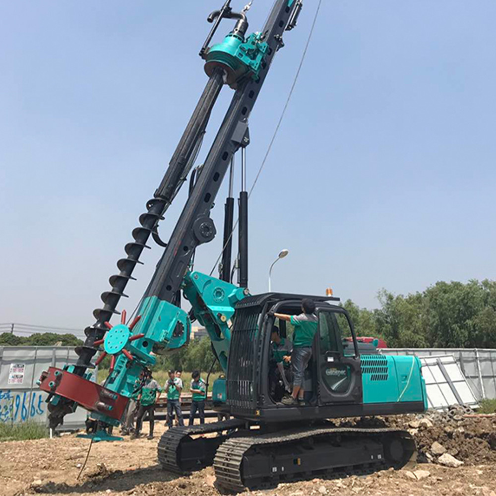 80kNM Hydraulic Rotary Drilling Rig Small Bore Multifunctional Excavator Screw Pile