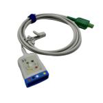 2.4m 12PIN GE ECG Trunk Cable 3 Or 5 Lead TPU Jacket material