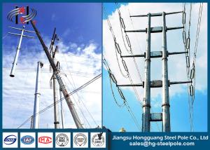 Quality Transmission / Distribution Electrical Steel Utility Poles Polygonal wholesale