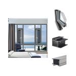 0.8-1.2mm Thickness Aluminum Window Profiles Set 6063