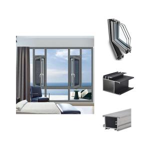 Quality 0.8-1.2mm Thickness Aluminum Window Profiles Set 6063 wholesale
