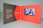 7 Inches Europe Style Wedding Video Invitation Card Printing / Lcd Video