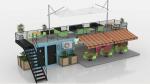 Galvanized Steel Square Tubes Custom 1 Bedroom Prefabricated Steel Container