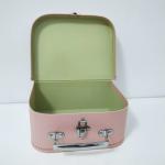 Pink Baby Varnishing Surface Recyclable Featuring Cardboard Suitcase Box