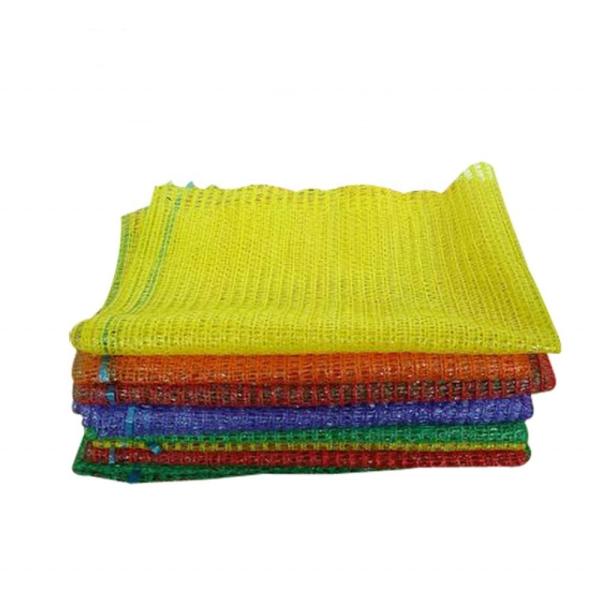 Customized Logo PE Raschel Mesh Bag for Agriculture Onion Fruit Packaging Custom