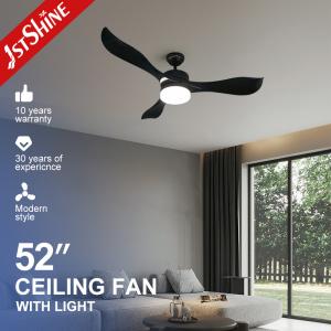 Quality 33.3W 52inch 5 Speed Remote Control Plastic LED Ceiling Fan With Light wholesale
