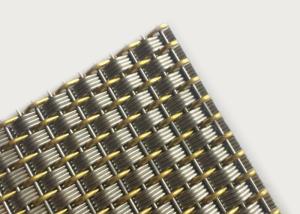 Quality 2m Brass Woven Architectural Metal Mesh Decoration Metal Cladding Corrosion Resistant wholesale