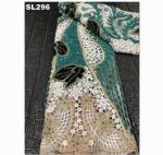 Hot Sale Nigerian Ladies Wedding Fabrics African Aqua Beaded Tulle Lace For