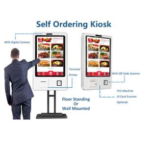 Quality 110v / 220v Floor Standing Digital Signage Touch Display Kiosk High Brightness wholesale