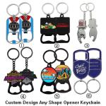 3D Letter Brand Metal Bottle Opener Keychain Custom Hard Enamel