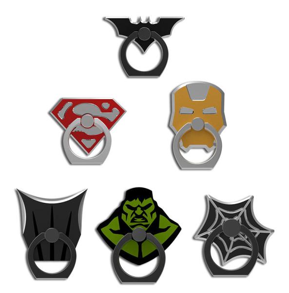 Marvel metal mobile phone ring holder creative ring buckle car 360 ° rotating