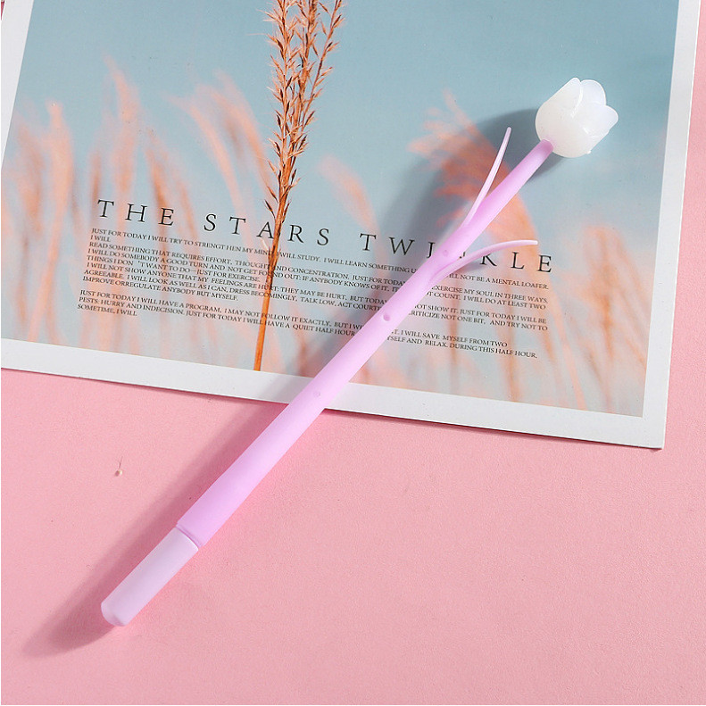 Color Changing Flower Pens - Pack Of 30 Ballpoint Pens Creative Gel Ink Rollerball Pen For School Home Office Stationery Store Kids Girls Gift, Black