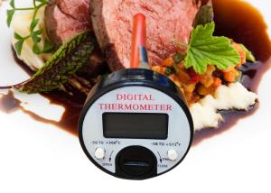 Quality 120mm Probe Wireless Barbecue Thermometer Digital Instant Read Black Color wholesale