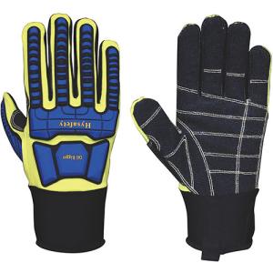 Quality ISO CUT Level E 4344EP Oilfield Impact Gloves Impact Proof Gloves wholesale