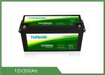 Rechargeable 12V200Ah Bluetooth Lithium Battery High Security for RV and Car