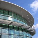 Safety Insulating Curved Glass Curtain Wall Residential House Building Curtain