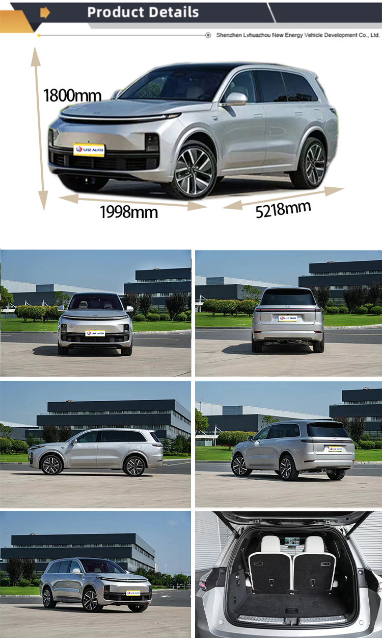 Li L9 2024 's Energy Vehicle a Large 5-Door 6-Seat SUV PHEV Car with Luxury and TPMS
