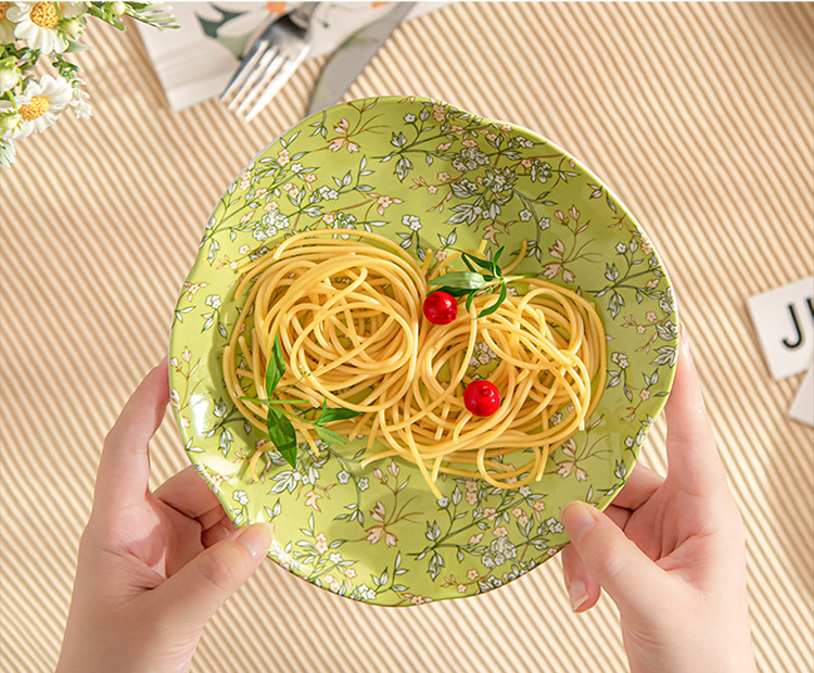 Flower Design Porcelain Tableware Set Perfect For Summer Dining And House Warming Gift