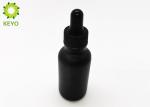 Matte Black Glass Essential Oil Bottles / Dropper Bottles 30ml Customizable