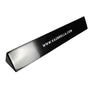 Quality 4C Printing Triangle Postal Tubes , 300gsm CCNB Black Cardboard Box wholesale
