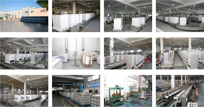 White Coating Deep Chest Freezer 220V / 50Hz With Sliding Glass