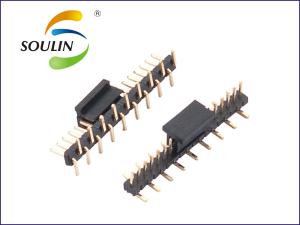 Quality Black 2.0mm Single Row Pin Header Connectors SMT Gold Plating wholesale