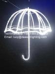Hanging christmas decorations light street motif led umbrella