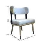 Tufted Leather Upholstered Dining Room Chairs Bulk Without Armrest