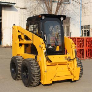 Quality 1700kg Diesel Powered Wheeled Mini Loader Machine Small Skidsteers wholesale