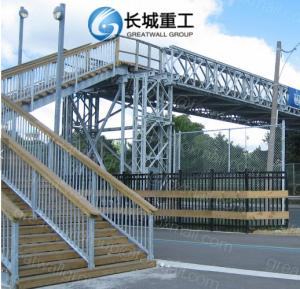 Quality Long Capacity Pedestrian Truss Bridge , Temporary Bailey Bridge Steel / Timber Deck wholesale