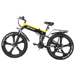 Quality 26 inch Disc Brake Folding Frame Fat Ebike with 48V 1000W Motor and 12.8AH Hidden Battery wholesale