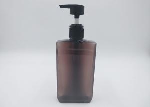 Quality Brown Color PETG Luxury Shampoo Bottles , 250ml Custom Cosmetic Bottles wholesale