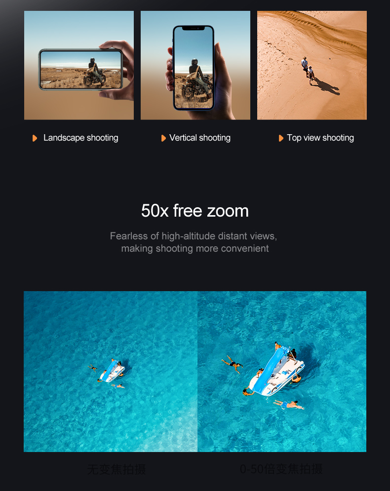 W17Hw Waypoint Flight Planning Drone 60MIN Charging Time Beginner Drones for Slow Descending Landing and Event Coverage