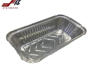 Quality 650ml Rectangular Foil Trays 200*110mm Microwave Oven Safe wholesale