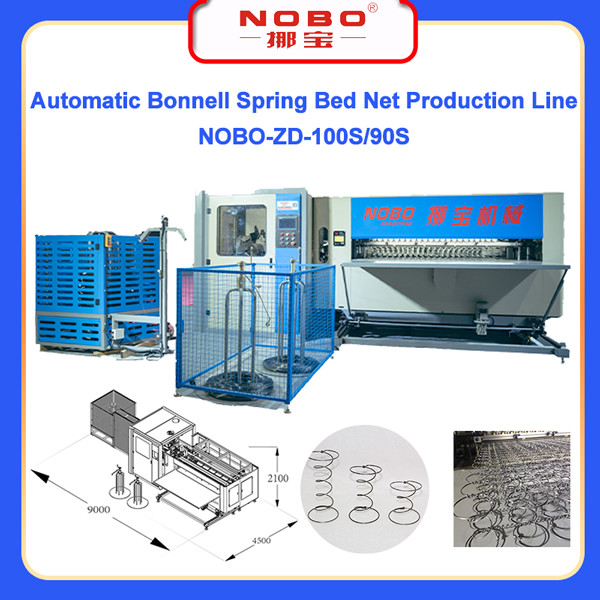 35Kva Bed Net Mattress Spring Production Line With Spring Max Width 2m