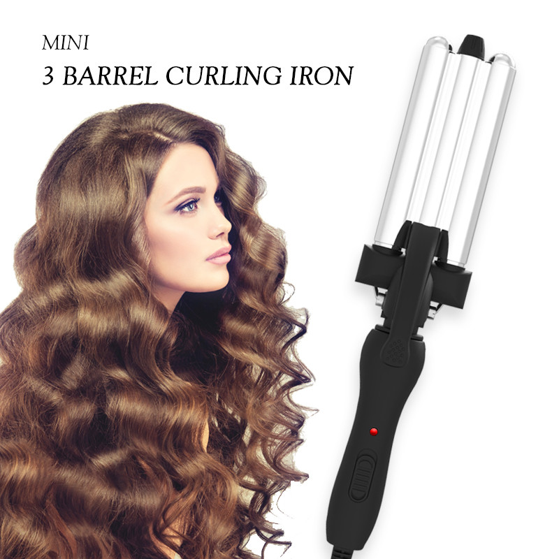 Ceramic Plate Triple Barrel Waver Hair Styling Tools Curling Iron Wand