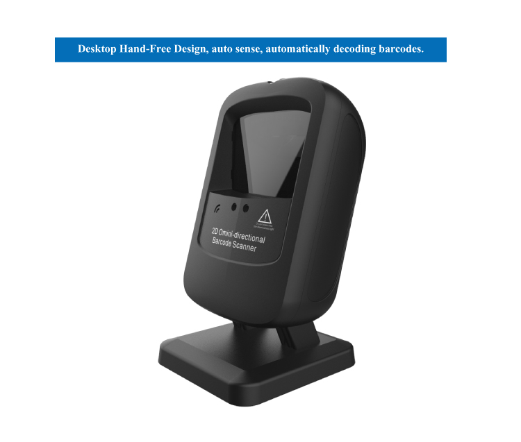 QR Handsfree Code Reader Auto Scan 2D Code Scanning Omni-directional Platform Barcode Scanner
