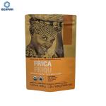 Food Packaging Kraft Paper 250g Coffee Stand Up Pouches