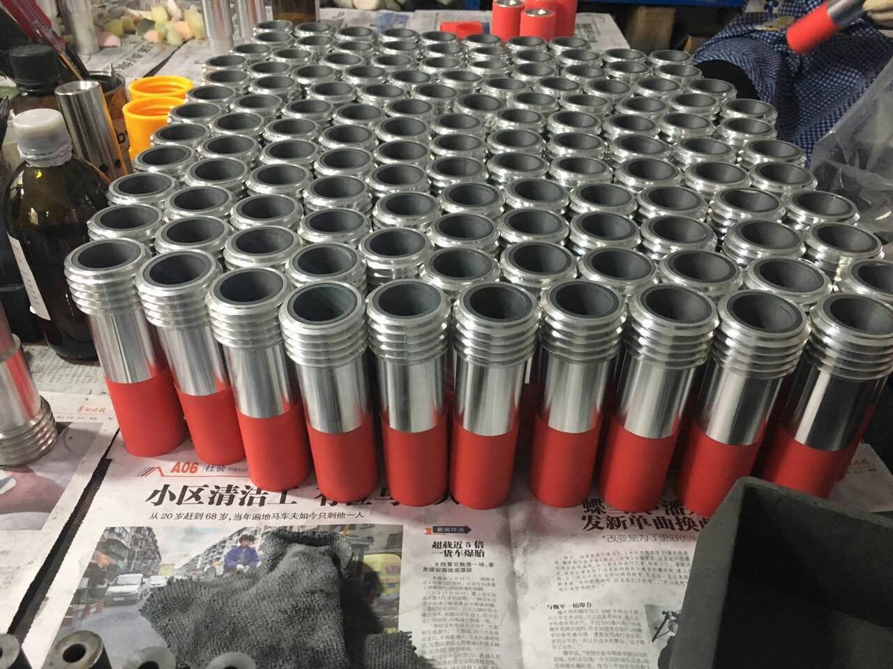 BSPT 1-1,4”,11-1,2NPSM Single Inlet Venturi Nozzle Sand Blasting Nozzle