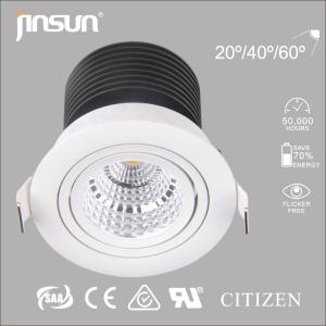 Quality led cob downlight 15W 20/40/60 degree dimmable cob downlight，wooden color,sliver high outp wholesale