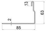 Industrial Galvanized Steel Vertical Angle With 2mm Thickness