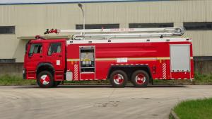 Quality HOWO Diesel Water Tower Fire Truck 6x4 Manual Transmission Type wholesale