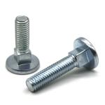 White Zinc Plated 5/16 Inch Flat Head Carriage Bolt SAE J429 Grade 5