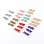 Mini Colorful Wooden Photo Clips – Multicolor Craft Clothespins for Wall