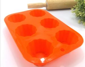 Quality Six Flower Silicone Flower Cupcake Molds Reusable And More Durable , Longer Lifetime wholesale