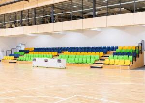 Quality Anti UV Polymer Indoor Retractable Seating For School wholesale